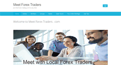 Desktop Screenshot of meetforextraders.com