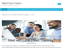 Tablet Screenshot of meetforextraders.com